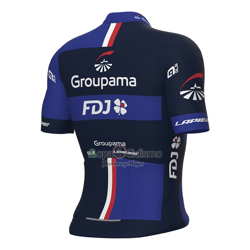 Groupama FDJ Ropa Ciclismo Culotte Corto 2023 Mangas Cortas Violeta